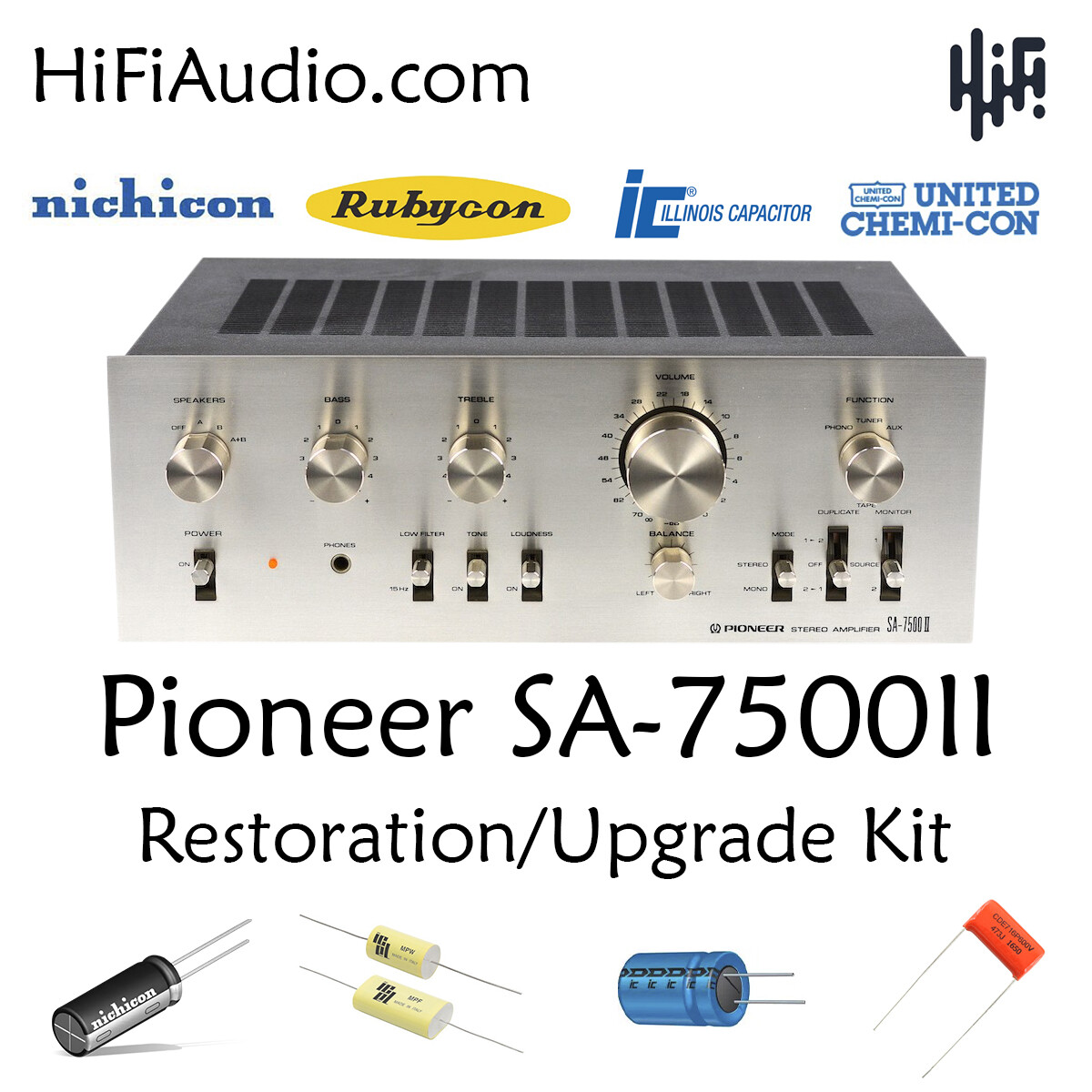 Pioneer SA-7500 II rebuild restoration recap service kit fix