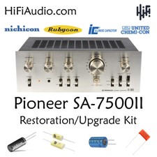 Pioneer SA-7500 II ricostruzione restauro recap service kit riparazione condensatore