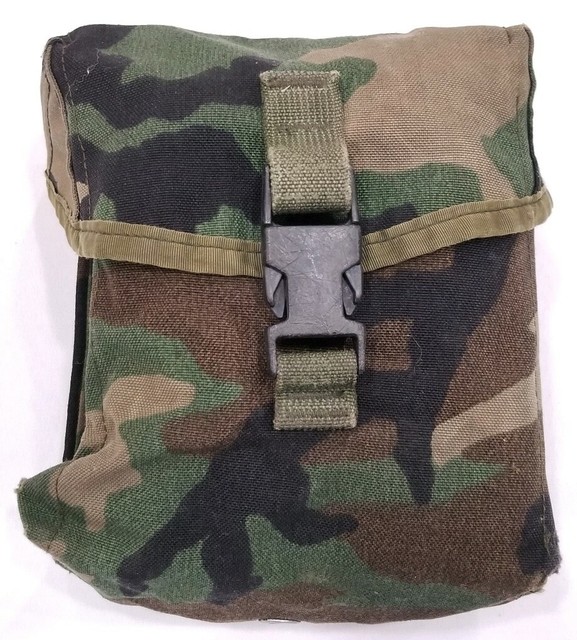 USGI Military Saw Gunner Pouch 200 Multi Round Utility Pouch Woodland