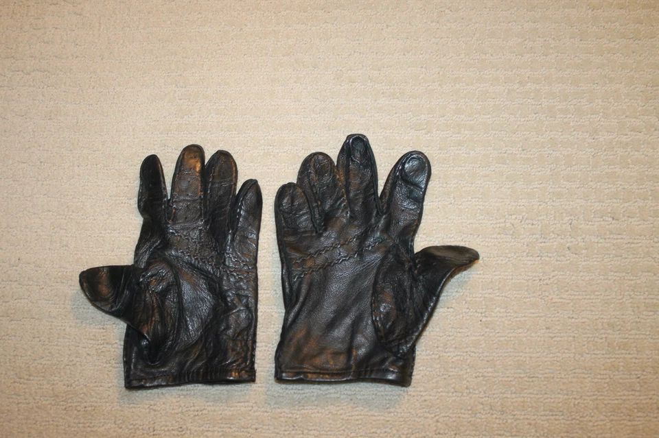 Luvas de condução Ralph Lauren roxas pretas feitas na Inglaterra TAMANHO XL - Imagem 2 de 4