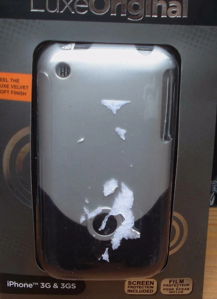 iFrogz Luxe Original - iPhone 3G/3GS - NUEVO EN PAQUETE Terciopelo Acabado Suave Foto 3 de 4