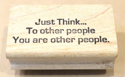 INKLUSIONS RUBBER STAMP ''OTHER PEOPLE''