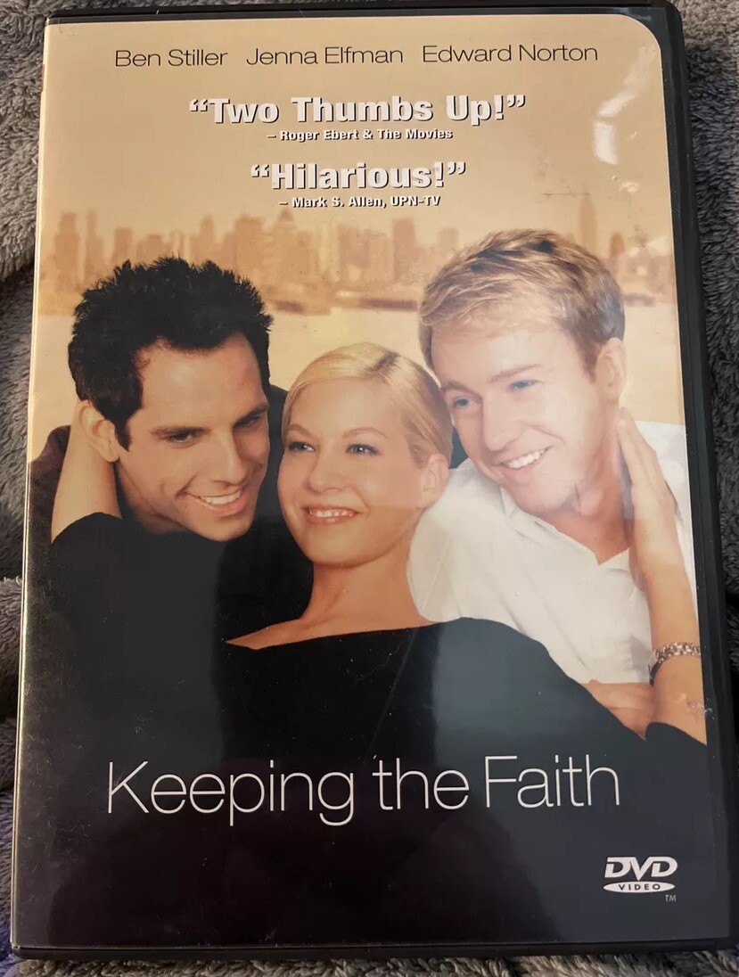 Keeping the Faith DVD. Ben Stiller, Jenna Elfman, Edward Norton