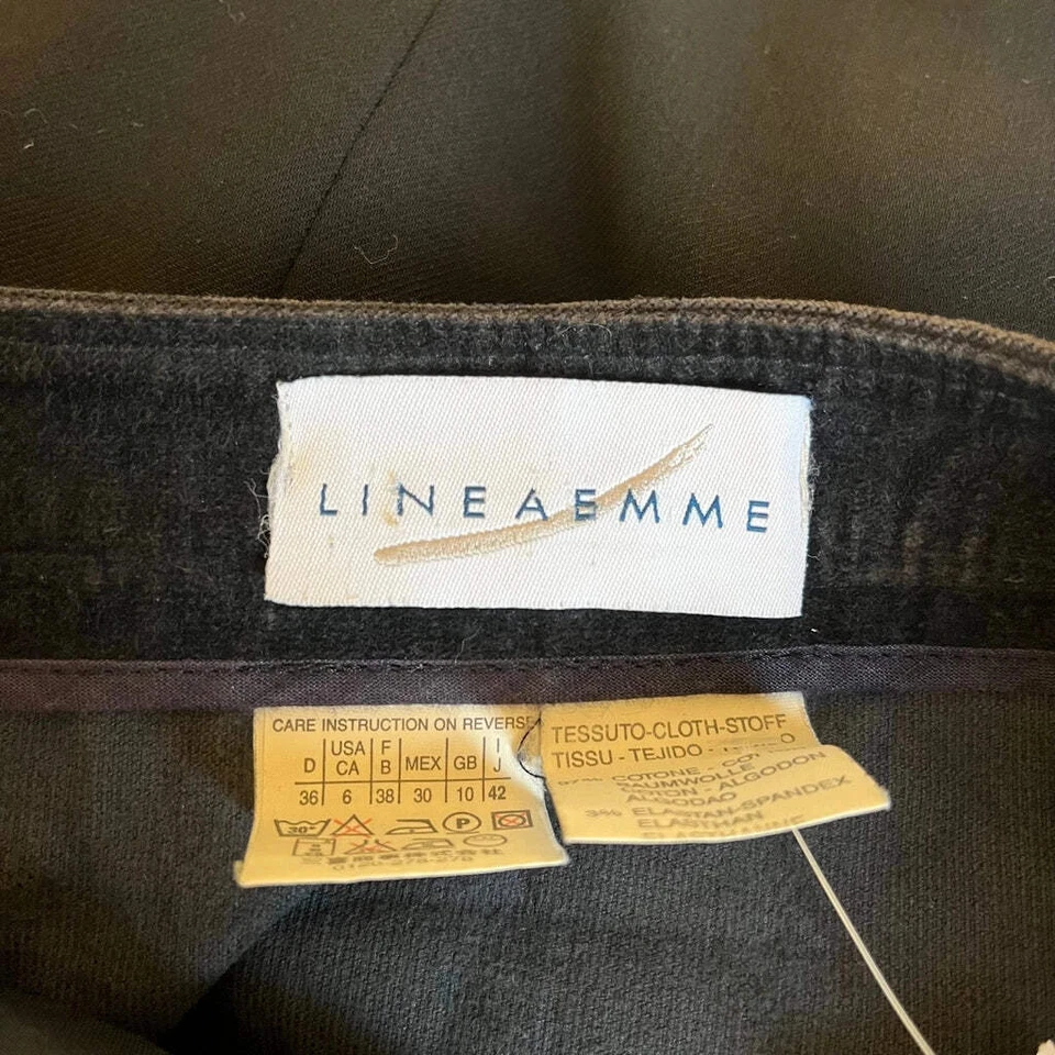 Linea Emme Mini Skirt - 28W UK 8 Navy Cotton - Image 4 of 4