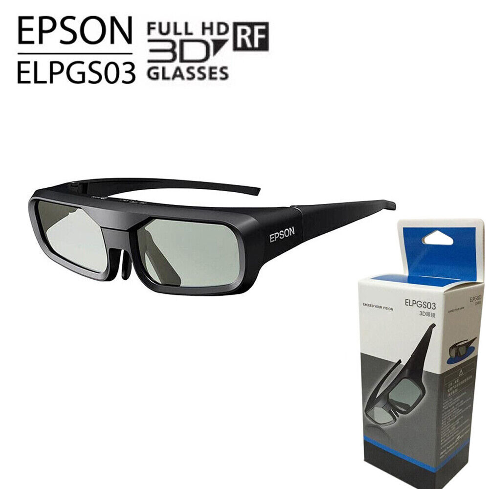 Genuine ELPGS03 RF 3D Glasses For Epson Projector W/USB