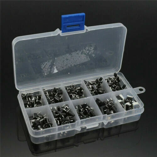180PCS 10 Values Tactile Push Button Mini Momentary Tact Assortment - Picture 6 of 6