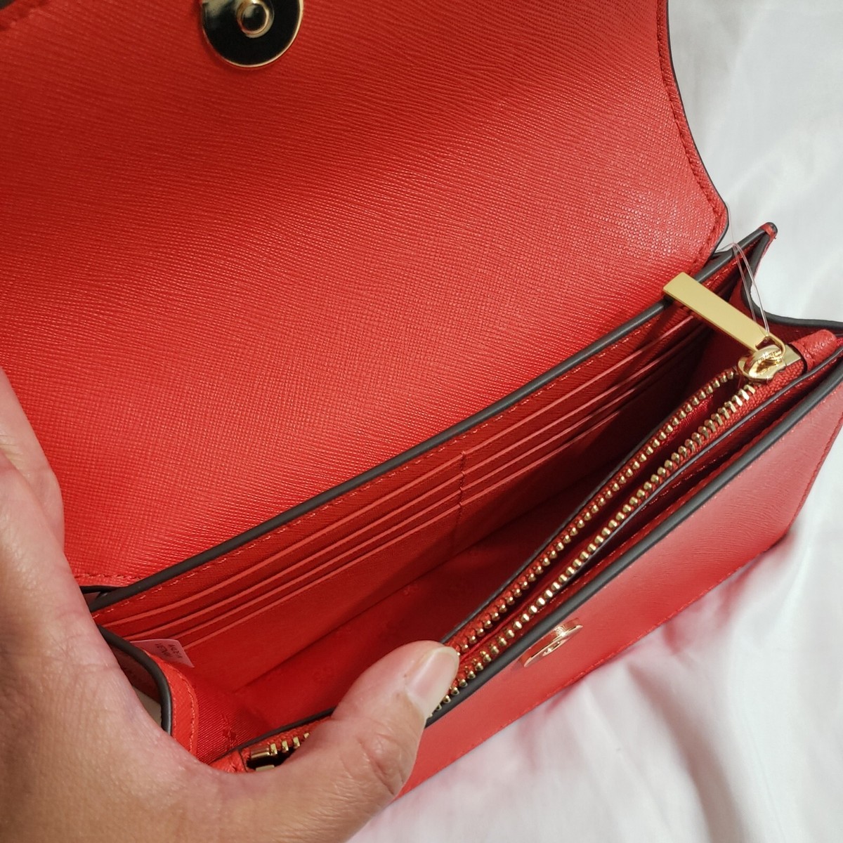NWT Tory Burch Emerson Mini Top Handle Bag Chain Strap Bright 