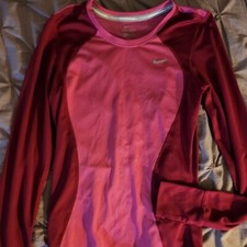 Youth Nike Dri Fit Long Sleeve Running/Walking/Exercise Shirt Sz XS 0-2