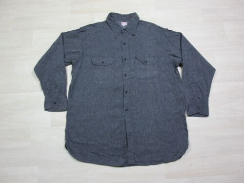 VINTAGE SEARS ROEBUCK 1940S HERCULES SANFORIZED SHRUNK MENS WORK SHIRT 26x33 - Picture 1 of 12