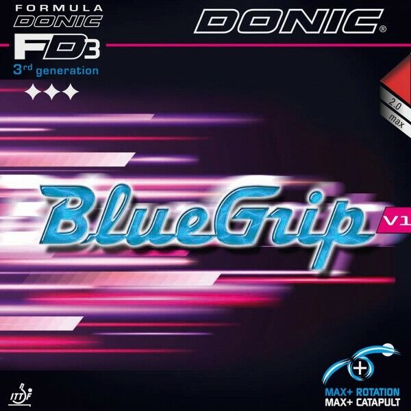Donic New sales Direct stock discount Bluegrip V1 Table Tennis Rubber