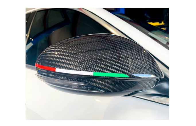 Car Rearview Mirror Decoration Garland Sticker for Alfa Romeo Giulia Stelvio