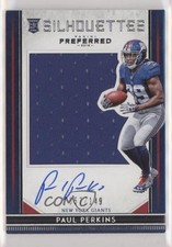 2016 Panini Preferred Rookie Silhouettes 57/149 Paul Perkins #76 Auto z5b
