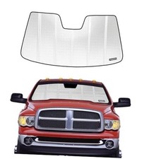 Windshield Sun Shade for Ram 2002-2009 Ram 2500/3500 Shiny Silver Classic