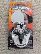 Billy Bob Size Matter Hunting Funny Baby Pacifier Deer W/Ring New Sealed 
