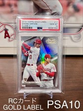 Shohei Ohtani TOPPS RC PSA10 Dual Threat Gold Label #17 Baseball Card Japan