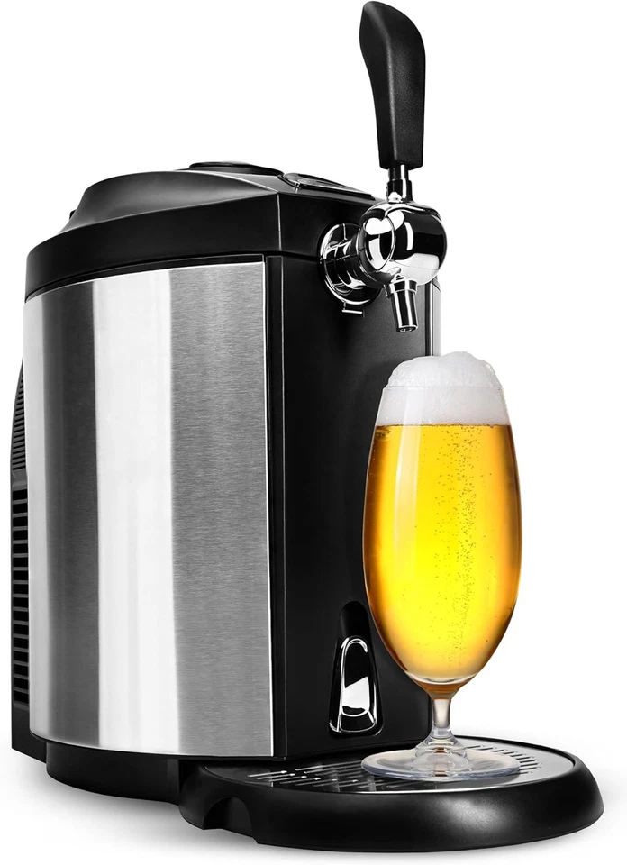 CLATRONIC INTERNATIONAL GMBH Clatronic Bierzapfanlage Zapfanlage 5L mit Kühlung edelstahl/schwarz Bierzapfen
