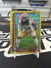 2025 Topps Chrome Fred Warner Yellow Wave /275 49ers