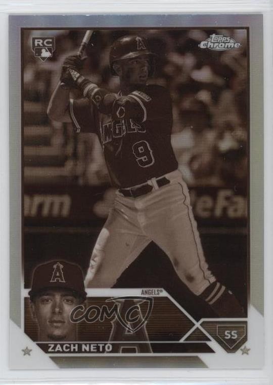 2023 Topps Chrome Update Sepia Refractor Zach Neto #USC34 1bg9