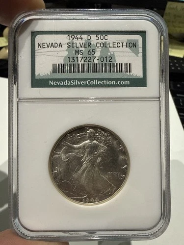 1944 D Liberty Walking Half Dollar MS 65 NGC Silver Denver KM#142