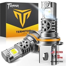 Upgraded Bulbs, 50,000LM Ultra Bright High/Low Beam, 6500K Cool White 9007/HB5
