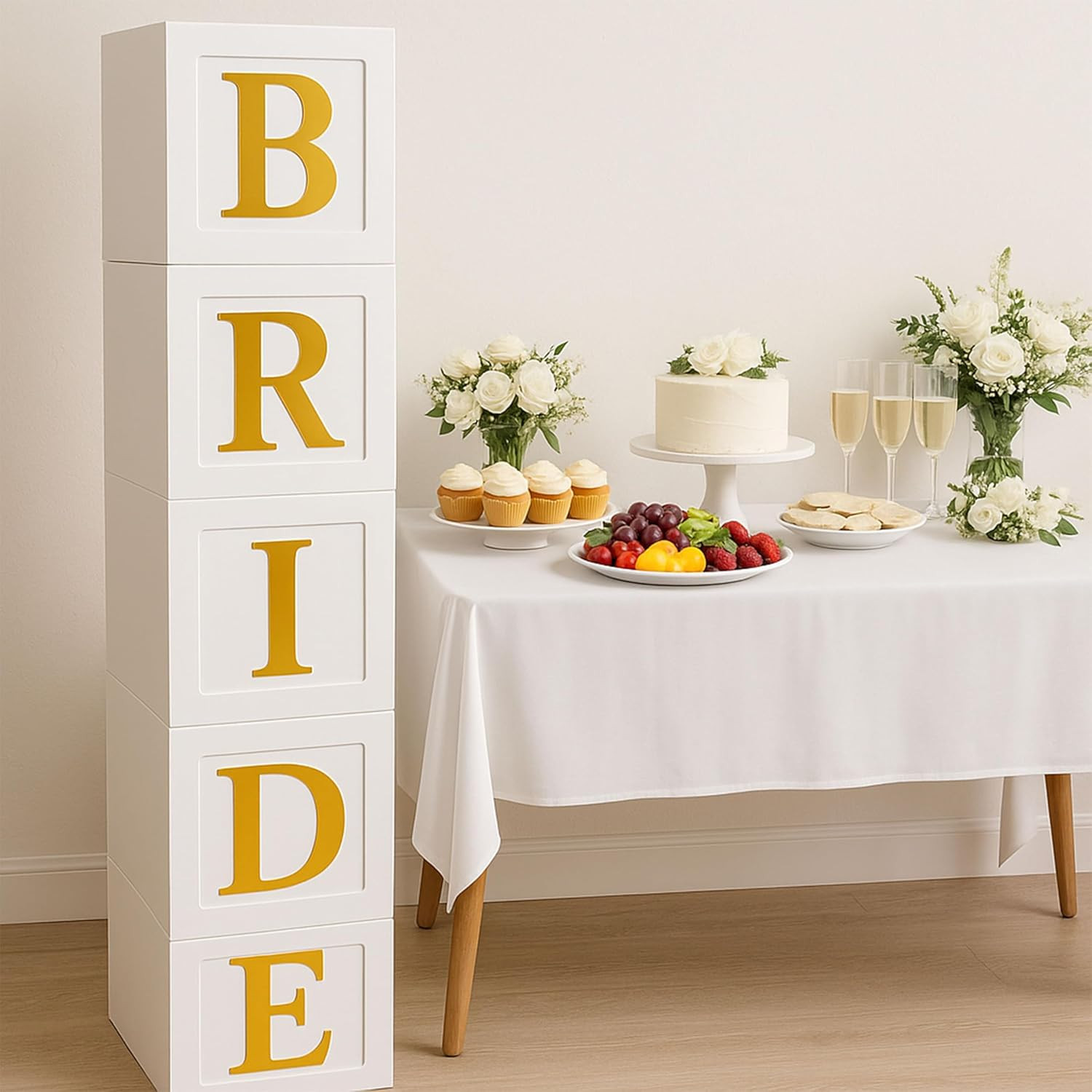 Es With Gold Letters, Wedding Party Gift