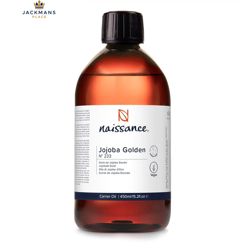 Naissance Golden Jojoba Oil (no. 233) - 450ml - for Skin, Face, Beard,...
