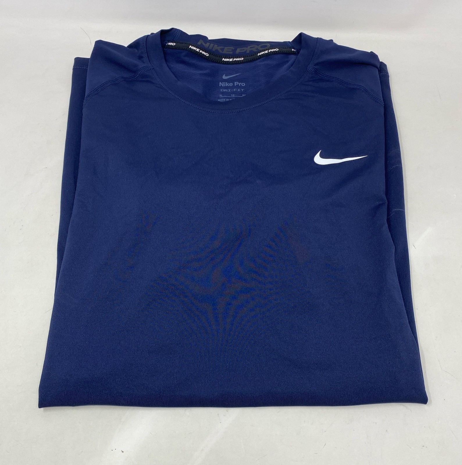 Nike Pro Dri-FIT Tight-Fit Short-Sleeve Training Tee Navy XL DH4800-419