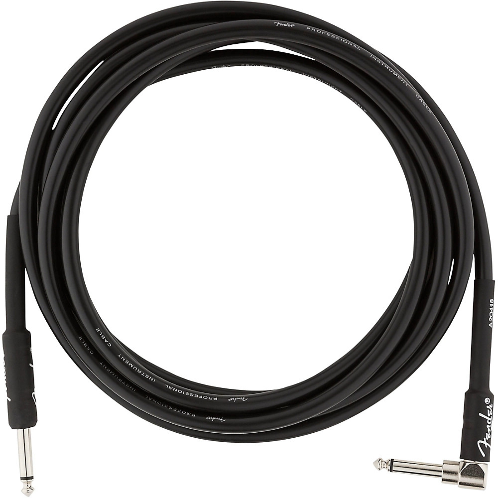 Fender Professional Series Straight to Angle Instrument Cable 10 ft Black 4790₽