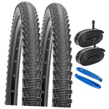 2-PCS 26" Bike Tires 26x2.10/54-559 and 26" Bike Tubes Schrader Valve
