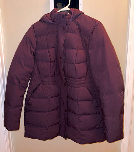 Lands' End, Lands' End Women’s Medium Puffer Jacket Full Zip Insulated Mid-Length