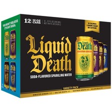 Liquid Death Soda-flavored Sparkling Water - Classic 12 Fl Oz (pack Of 12)