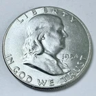 1954-S Franklin Half Dollar 90% Silver 50c US Coin VERY FINE CONDITION #11266