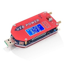 USB Buck Boost Voltage Converter, 15W LCD Step Up Down Power Supply Module Su...
