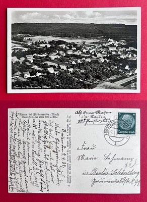 Photo postcard Rauen near Fürstenwalde 1937 aerial photo aerial photo (178901