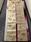 Luxury Japanese Kimono Fabric pure Silk Sash Belt, Flower six-pass pattern, gold — photo 2