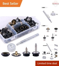 Stainless Steel Boat Cover Snap Button Fastener Kit 120 Pieces Waterproof