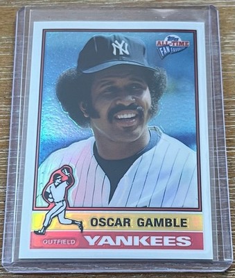OSCAR GAMBLE 2005 Topps All-Time Fan Favorites #102 REFRACTOR PARALLEL #/299 !