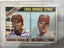 Ferguson “Fergie” Jenkins Autographed 1966 Topps Rookie Card Signed #254