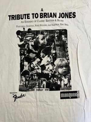Brian Jones Memorial concert at the Marquee t shirt L vintage new