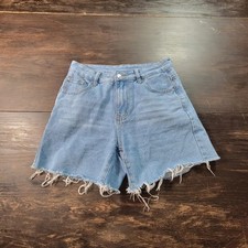 Women  s Shein Cut-Off Denim Shorts Size 28 Stain