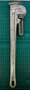 RIDGID 824 24 In Heavy Duty Pipe Wrench Adjustable Aluminum USA Tool
