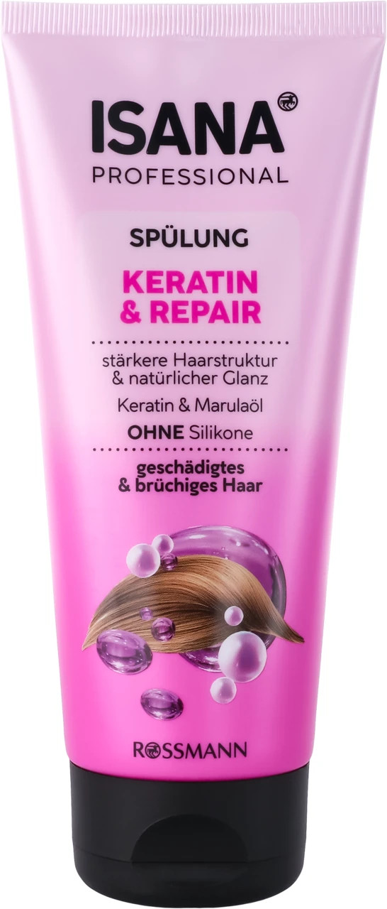 Isana Professional Keratin & Repair Conditioner Regenerating Strengthening 200ml