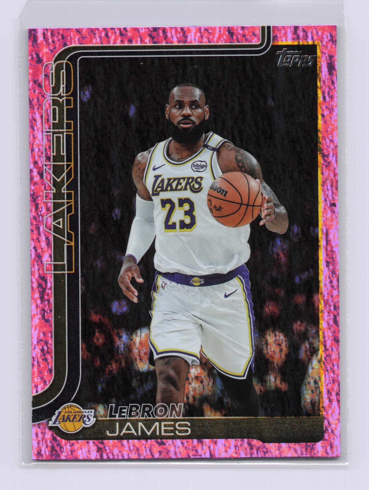 2025-26 Topps NBA LeBron James Pink Holo Foil #150 Lakers SP