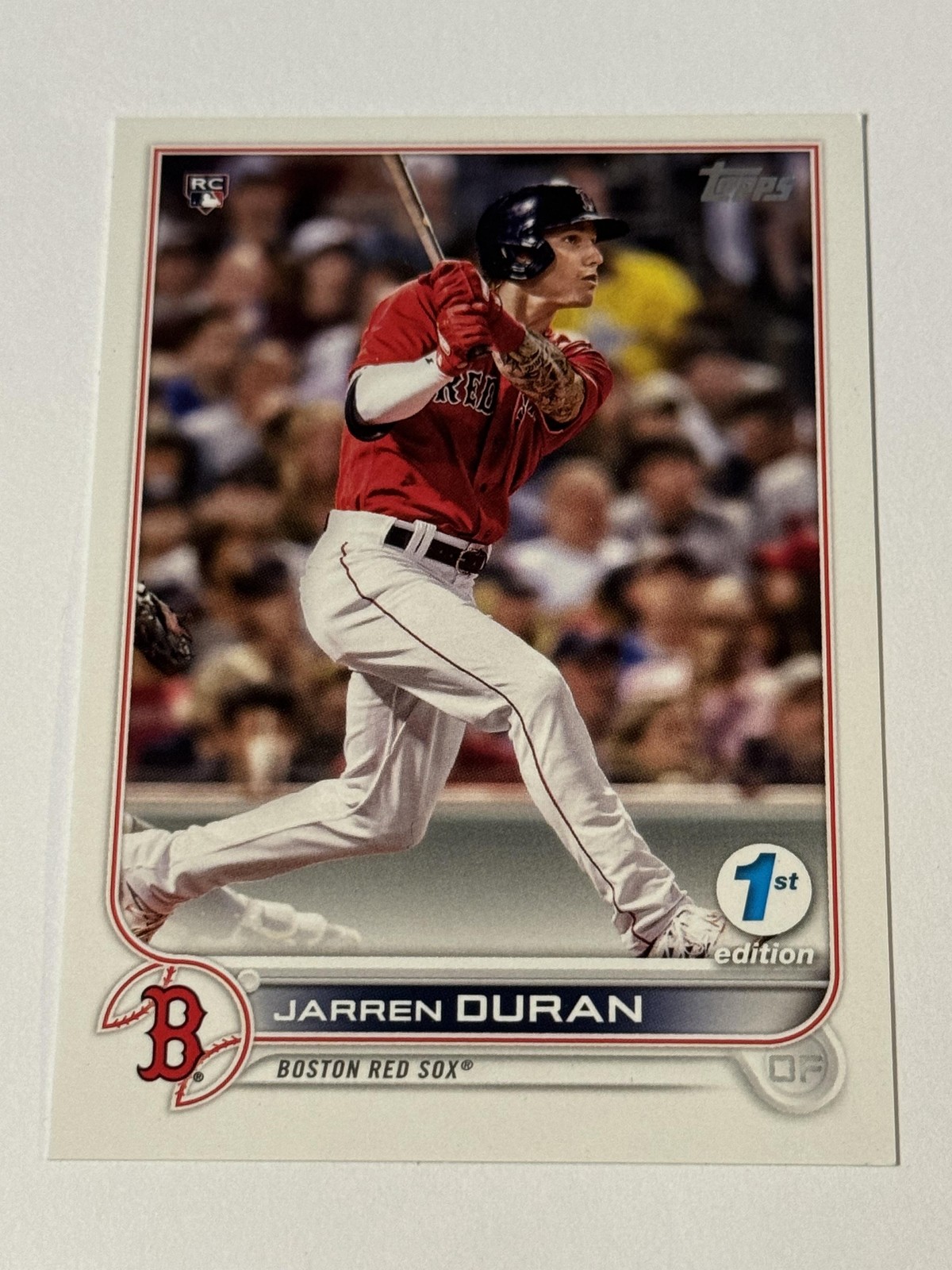 2022 Topps 1st Edition 187 Jarren Duran RC