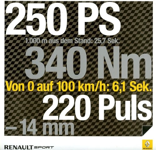 2009 Renault Sport Brochure, Twingo RS + GT, Clio RS + GT, Megane RS, Laguna GT