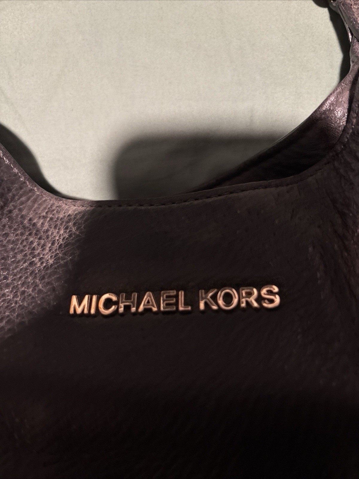 MICHAEL KORS BEDFORD BLACK LEATHER LARGE BELTED S… - image 3