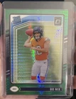 2024 Panini Donruss Optic Rated Rookie Bo Nix #209 Green Hyper Prizm (RC)