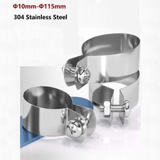 P Clips Stainless Steel Hose Pipe Cable Clamp Mounting Clip 10-115mm Saddle Clip