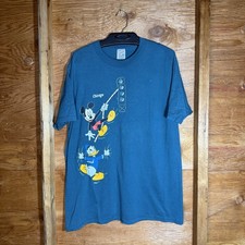 VTG Mickey and Donald Duck Tee Shirt Size L