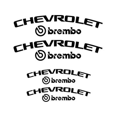 Chevrolet Camaro Brake Caliper High Temp Decal Vinyl Sticker - 4 Stickers